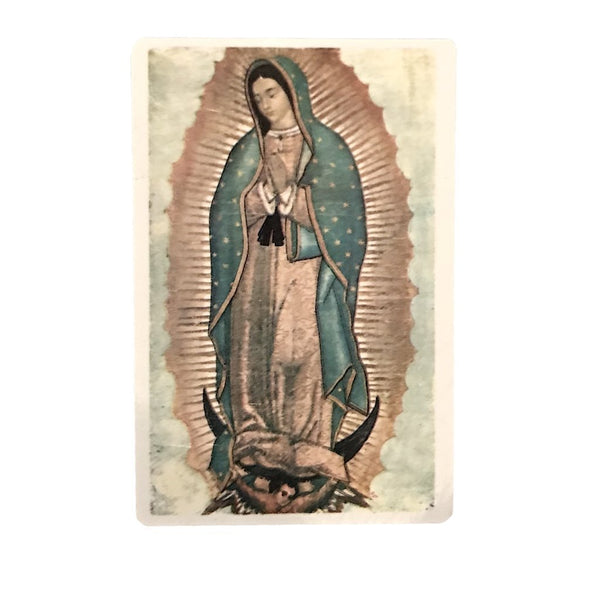 Estampa con oración - Virgen de Guadalupe