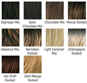 Raquel Welch Wigs Color Chart