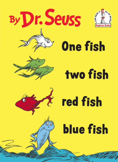 One Fish Two Fish Red Fish Blue Fish Book By Dr Seuss