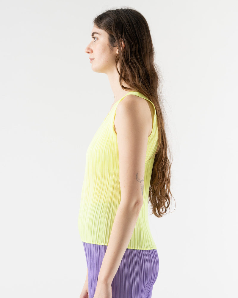 Pleats Please Issey Miyake Monthly Colors March in Neon Yellow