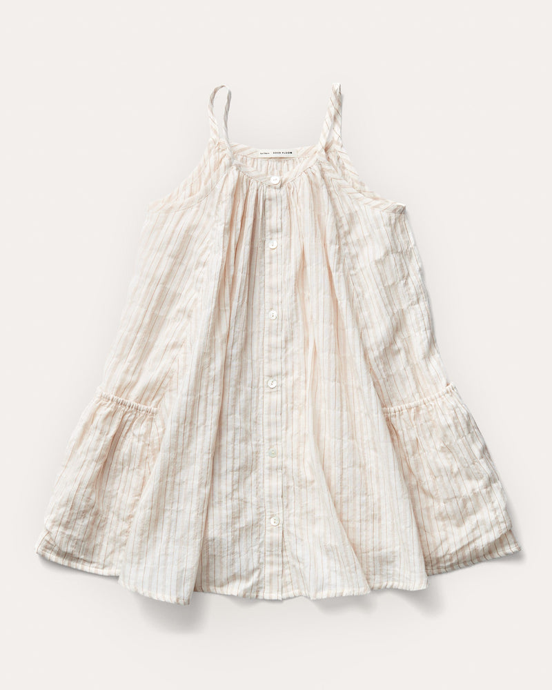 Soor Ploom Prim Dress in Chalk Stripe