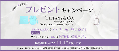 Tiffany Giveaway ティファニー プレゼントキャンペーン オープンハート Open Heart Pendant Necklace ペンダント ネックレス