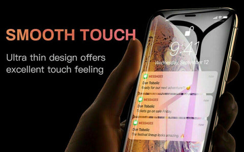 iTec iPhone screen protectors showing 100% full clarity and sensitivity
