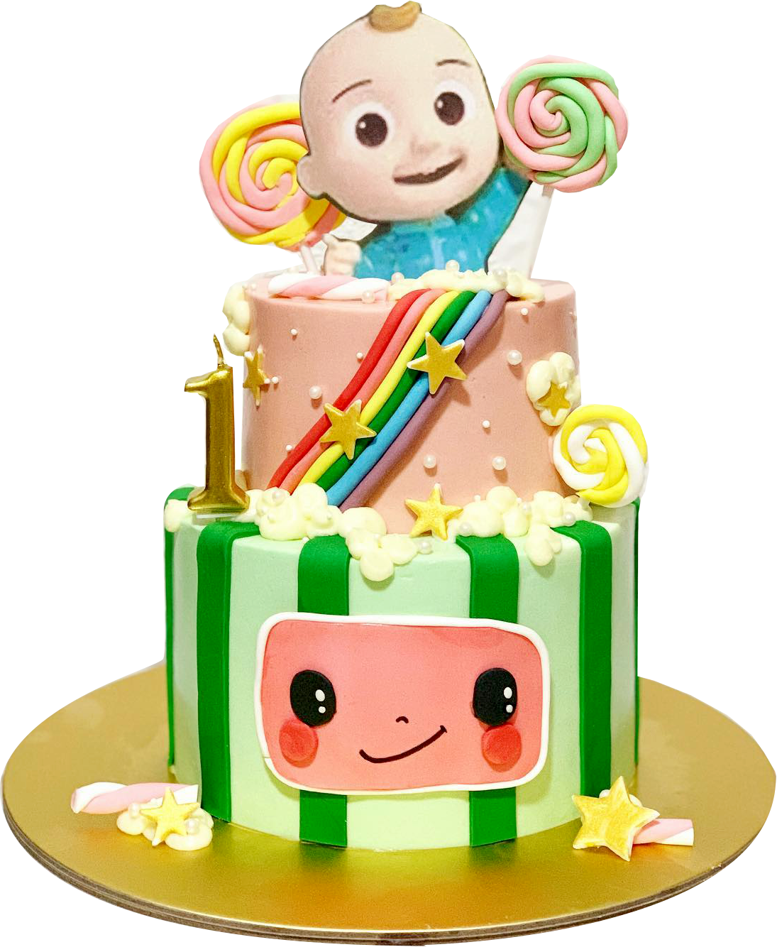 Cocomelon Birthday Cake : Cocomelon Fondant Cake Baby Boy 1st Birthday Party 2nd Birthday Party ...