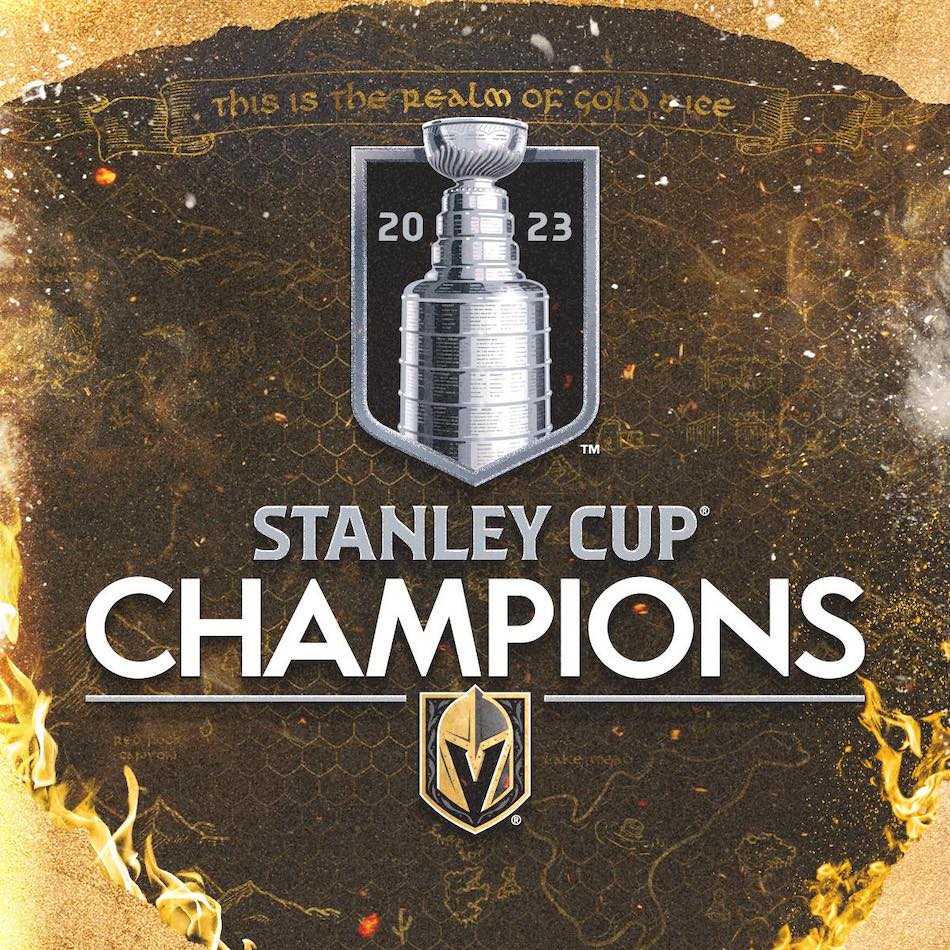 Vegas Golden Knights NHL 2023 Stanley Cup Champions 2 Utility Mats