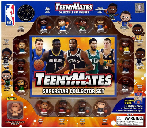 NBA TeenyMates Basketball Series 7 Superstar Collector Set 15-Piece Gift Set