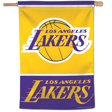 Los Angeles Lakers Garden Flag 2 Sided Mickey Mouse