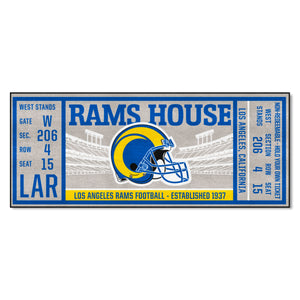 Los Angeles Rams Football Ticket Runner - 30"x72"