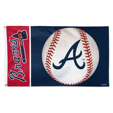 WinCraft Atlanta Braves MLB Mickey Mouse Baseball House Flag