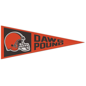 Cleveland Browns Wool Pennant - 13x32 Dawg Pound ! – Sports Fanz