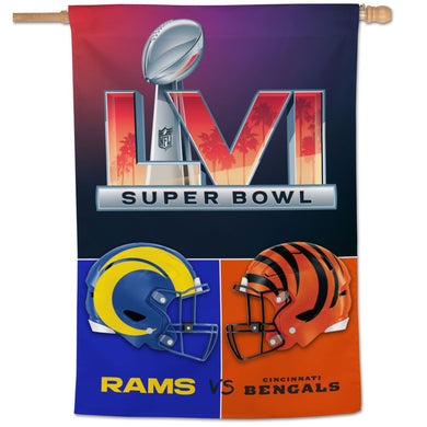 2022 Super Bowl LVI Kickoff Panoramic Poster - Los Angeles Rams vs. Cincinnati  Bengals