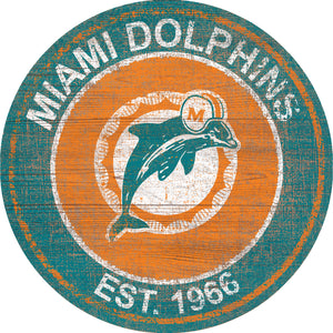 MIAMI DOLPHINS RETRO LOGO 3'X5' DELUXE FLAG BRAND NEW