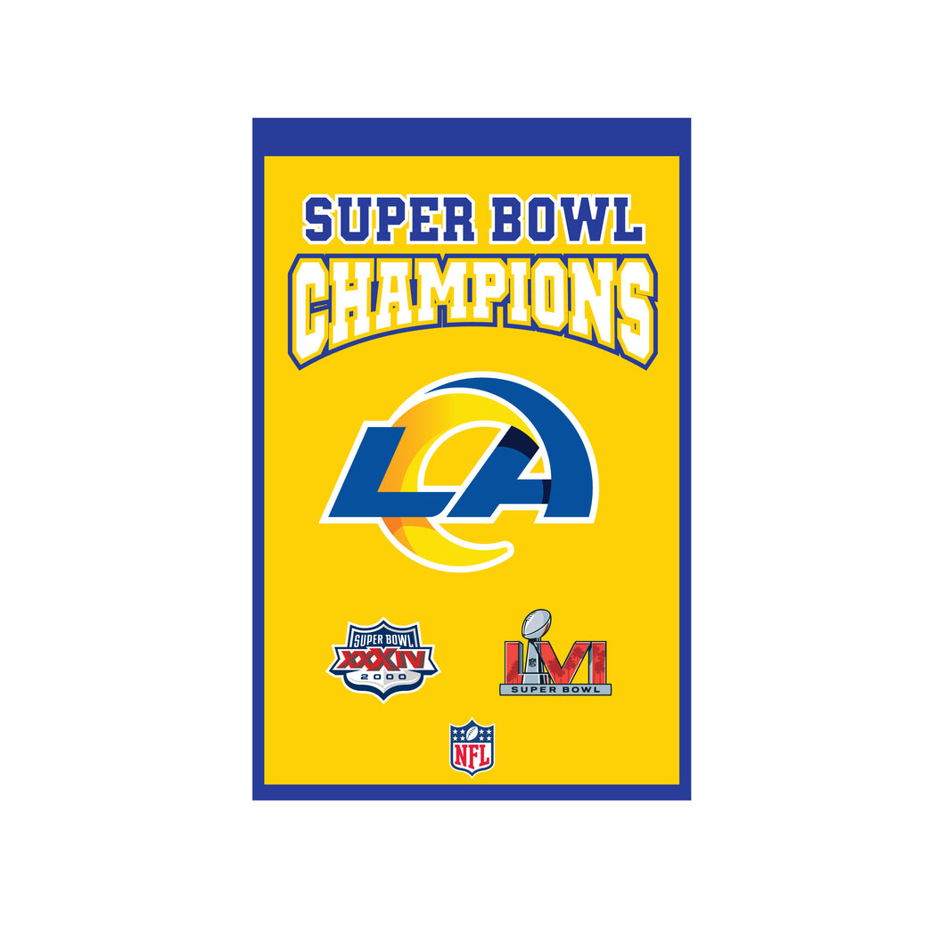 LA Rams 2022 Super Bowl Champions SVG, Layered Cut File for Cricut