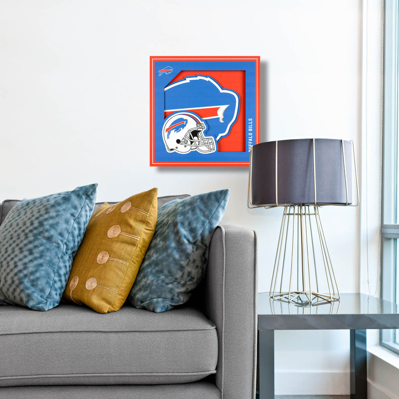 Nfl Buffalo Bills 3d Logo Series Wall Art - 12x12 : Target