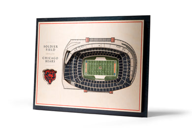 Arizona Cardinals 25 Layer Stadium View 3D Wall Art