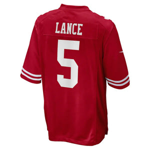 Nike Youth San Francisco 49ers Trey Lance #5 Alternate Black Game Jersey