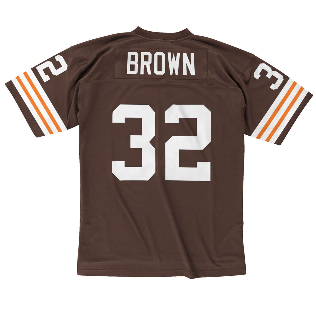 Mitchell & Ness Men's Mitchell & Ness Jim Brown Orange/Brown