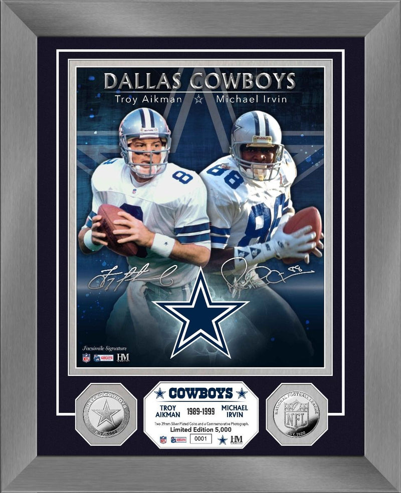 : Troy Aikman Dallas Cowboys 12 x 15 Super Bowl XXVII Plaque  with Replica Ticket - NFL Player Plaques and Collages : Sports & Outdoors