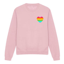 Load image into Gallery viewer, Rainbow Pride Heart LGBTQ+ Pride Sweatshirt