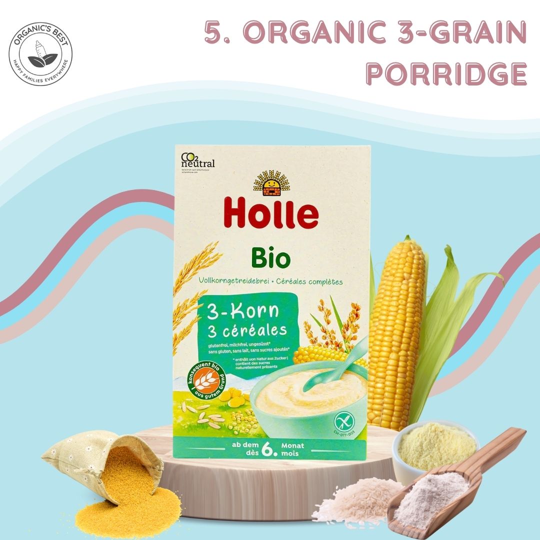 Holle organic 3 grain porridge | Organic's Best