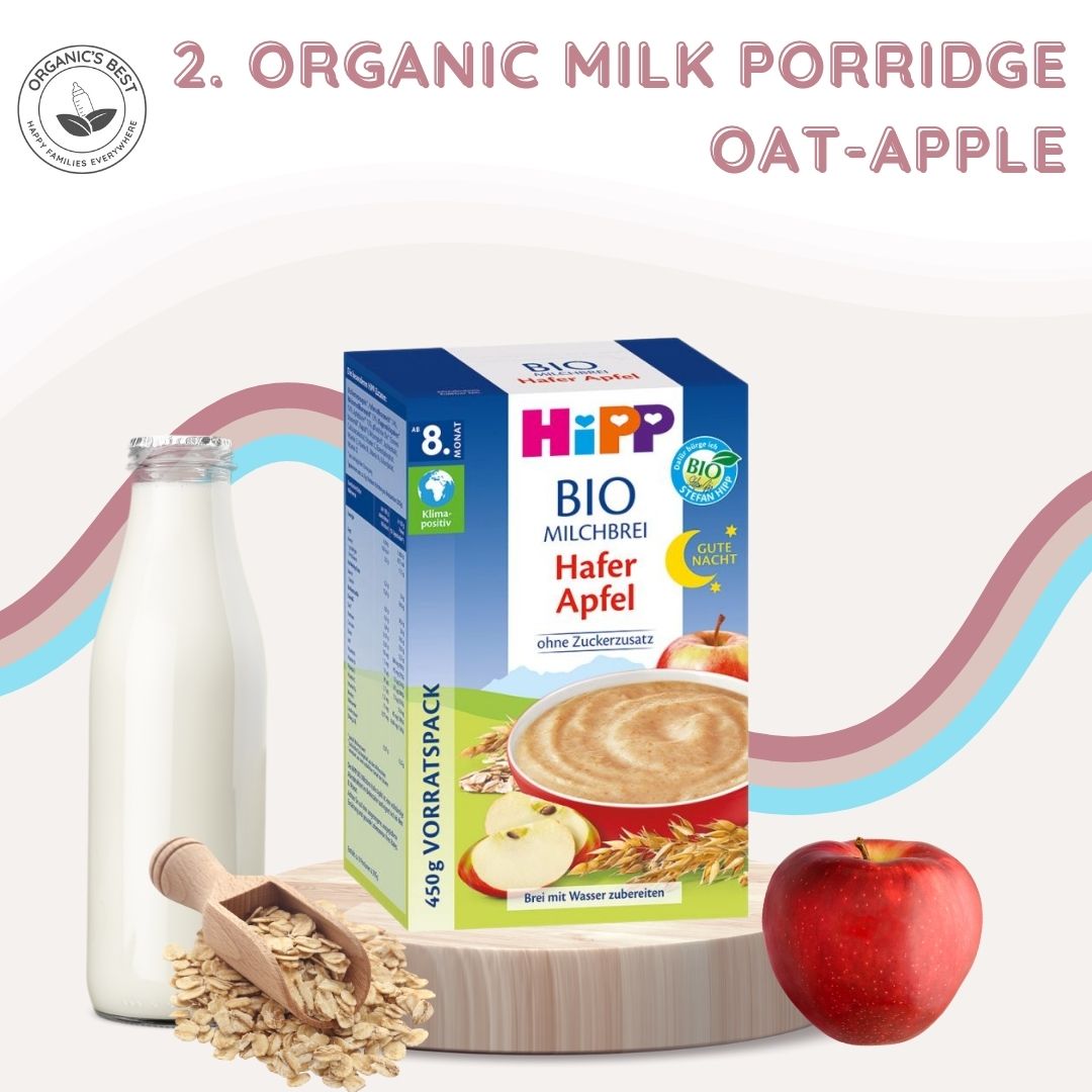 HiPP organic milk porridge oat apple | Organic's Best