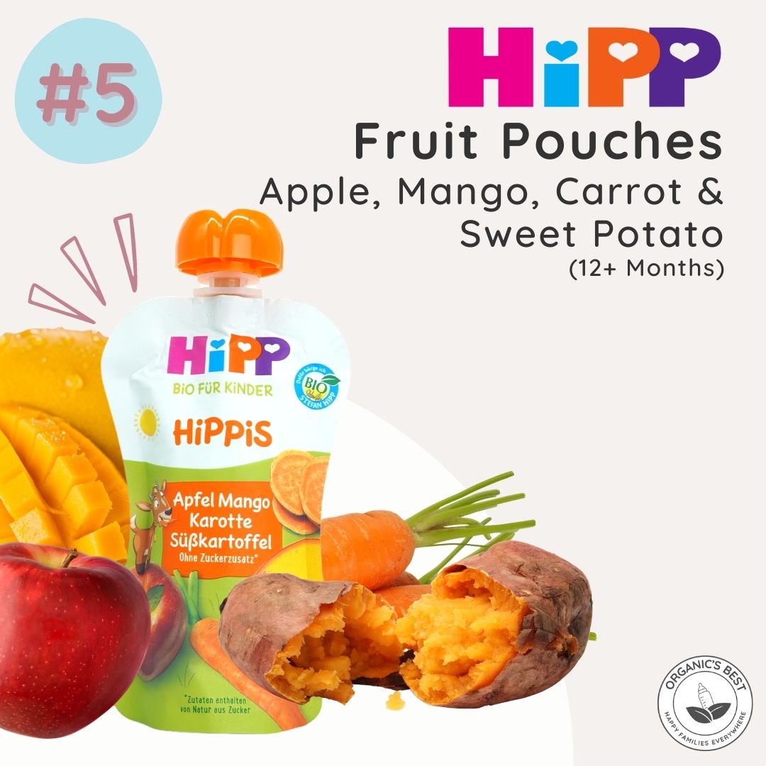 HiPP Fruit Pouch #5 Apple Mango Carrot Sweet Potato | Organic's Best