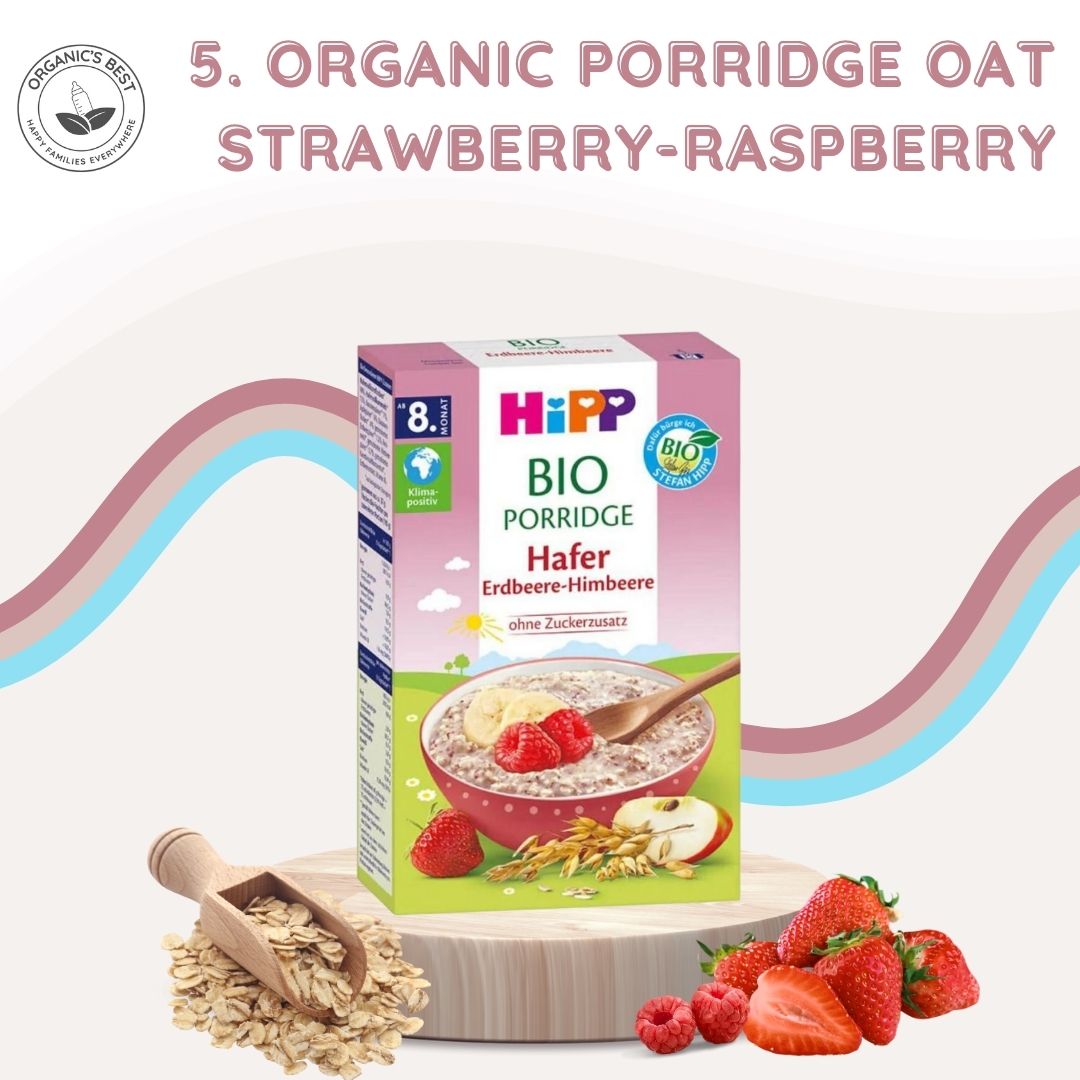 HiPP organic porridge strawberry raspberry | Organic's Best