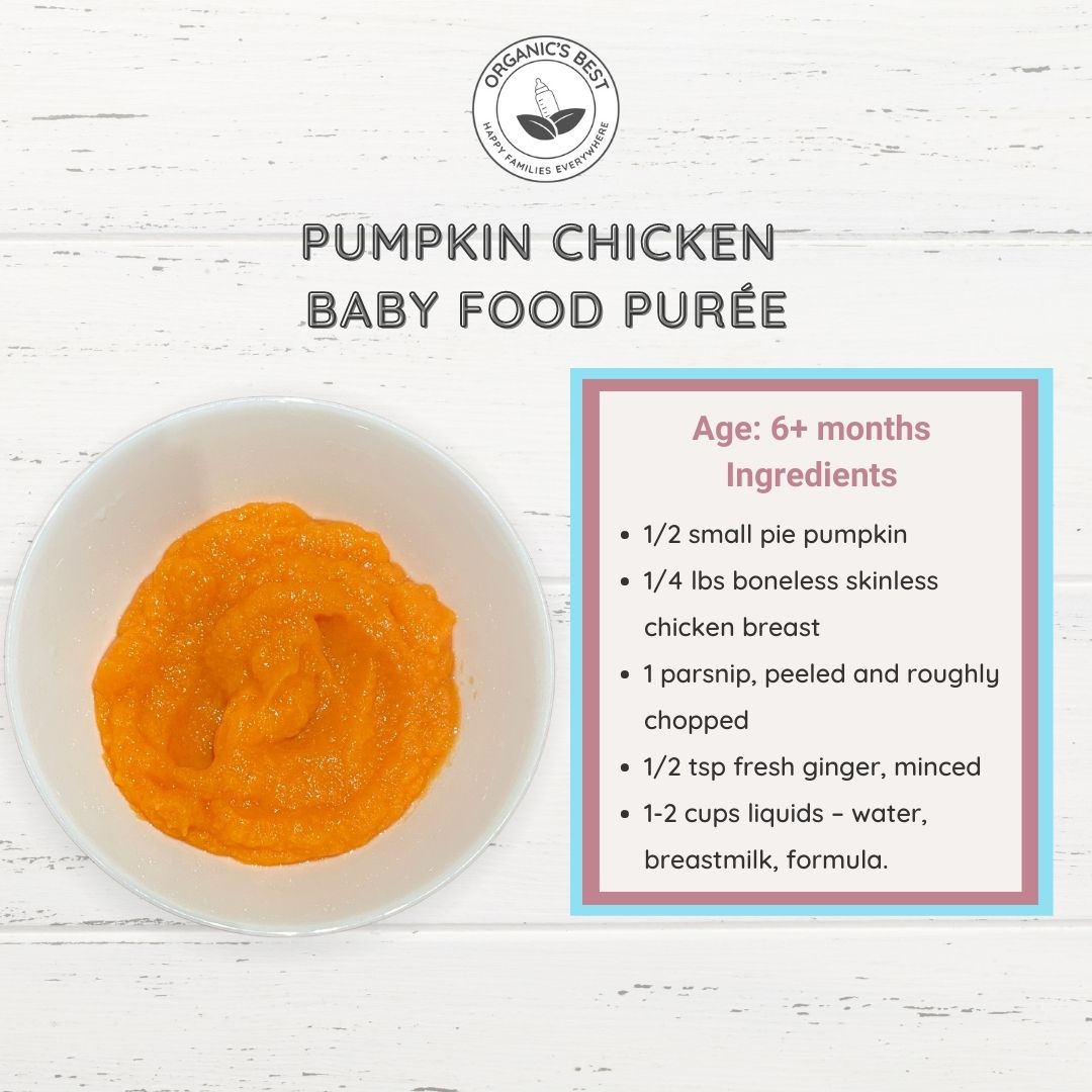 Pumpkin Chicken Baby Food Puree | Organic's Best