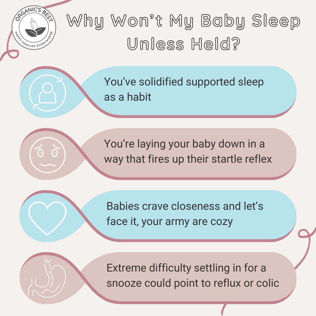 Why Won’t My Baby Sleep Unless Held? | Organic's Best