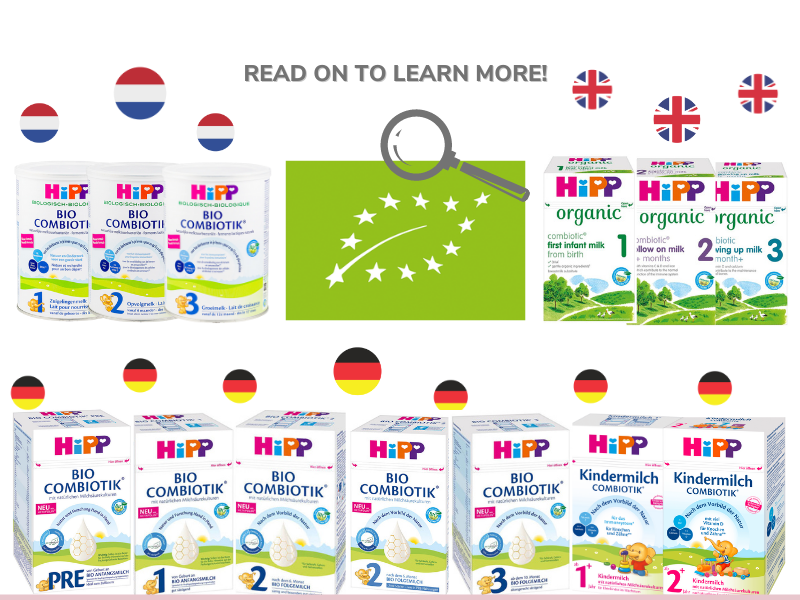 HiPP German, Dutch, and UK