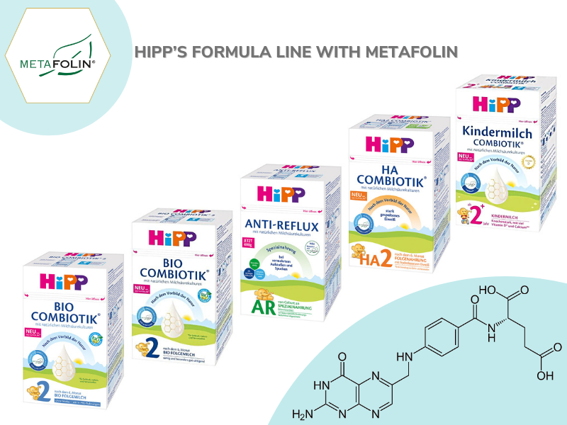 HiPP formula line with Metafolin