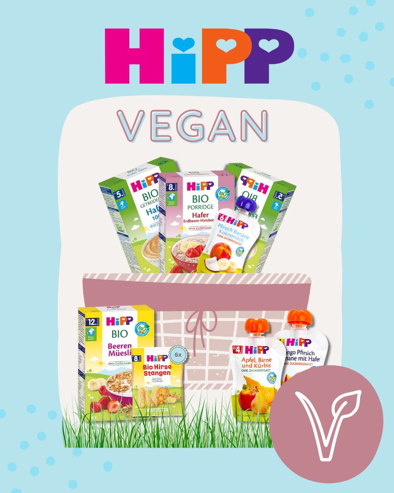 Vegan HiPP baby food products