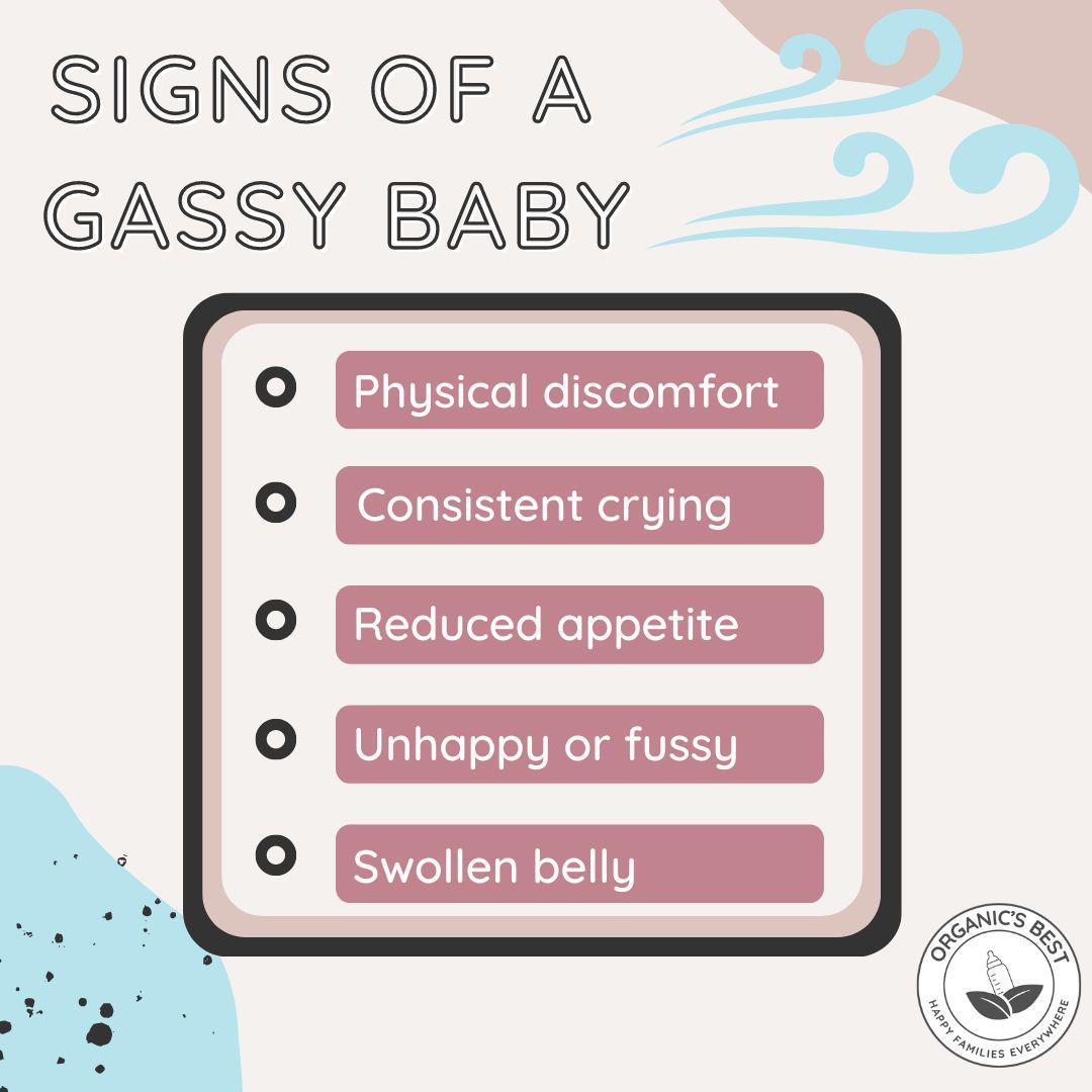 Signs of a gassy baby | Organics Best
