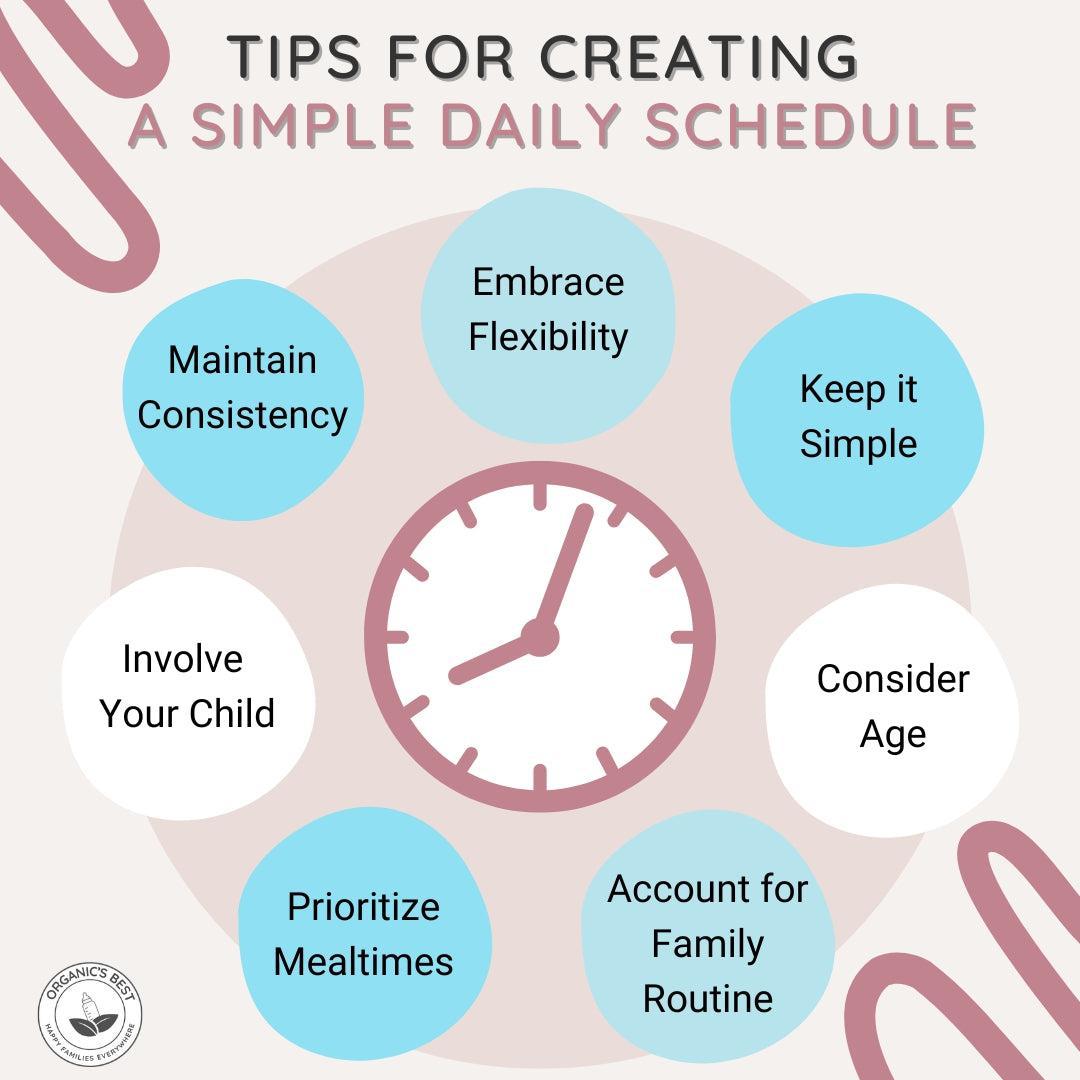 Tips for Creating a Simple Daily Schedule | Organic's Best