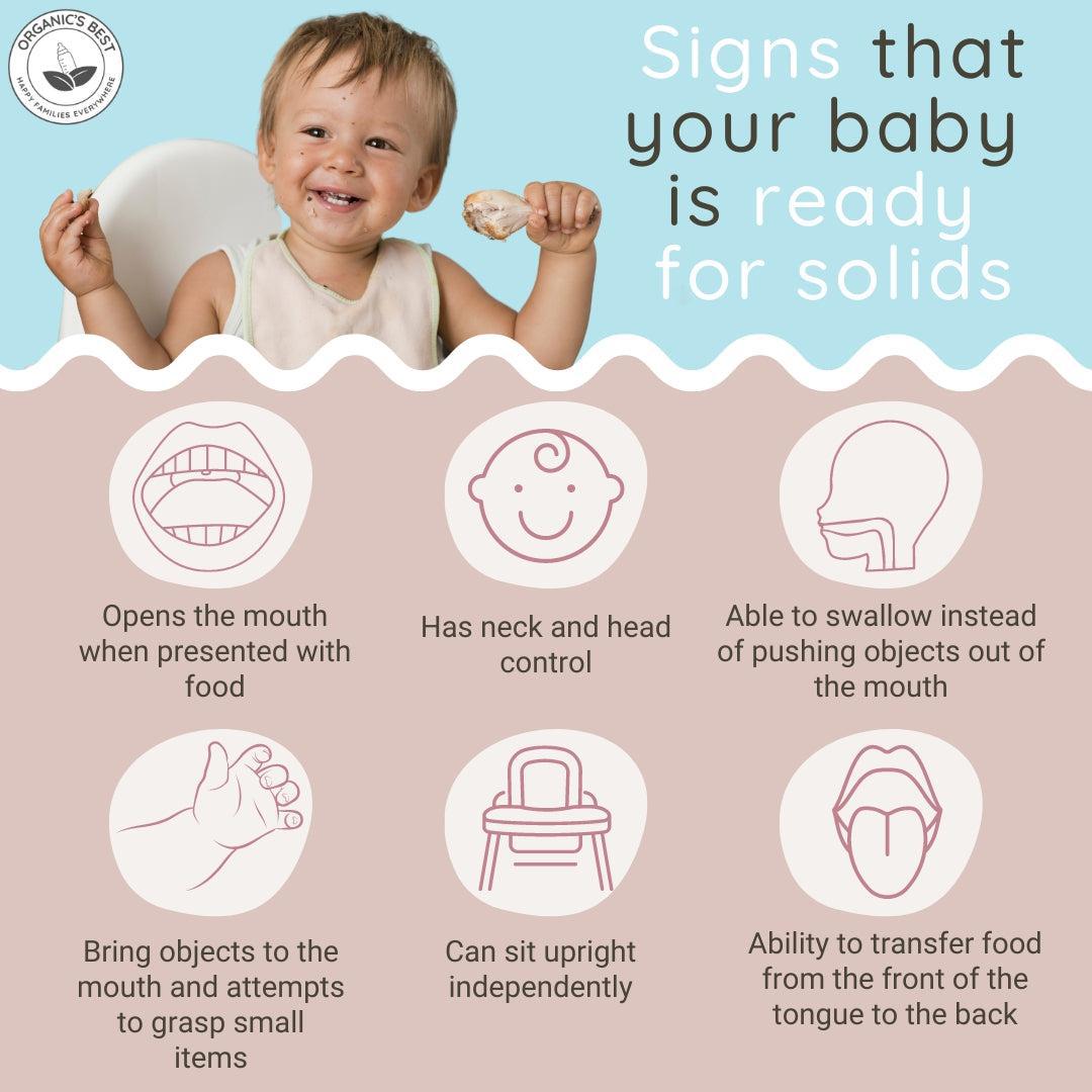 Signs that your baby is ready for solids | Organic's Best