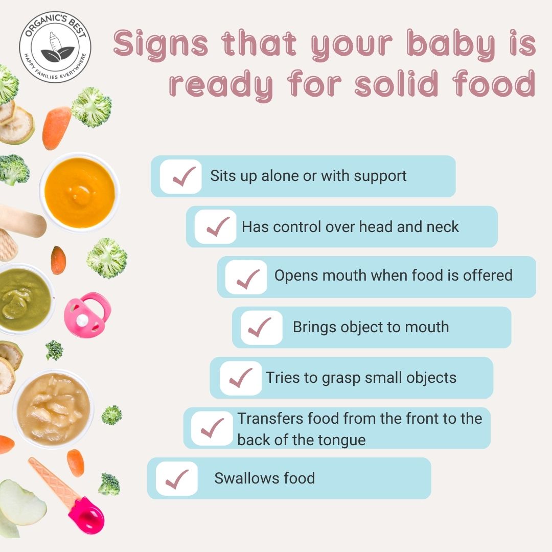 Signs Your Baby is Ready for Solids | Organic's Best