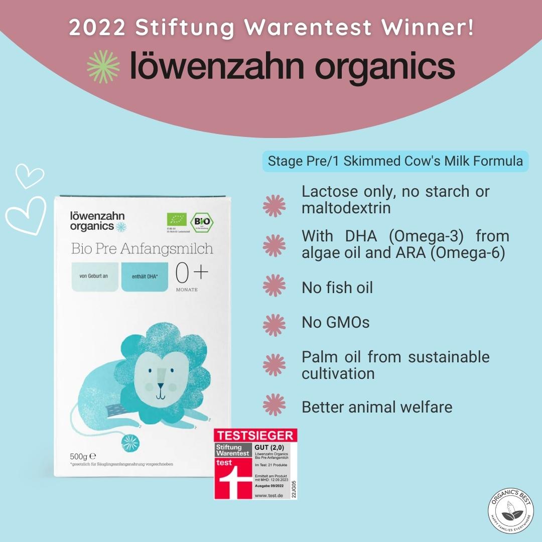 2022 Stiftung Warentest Winner | Organic's Best