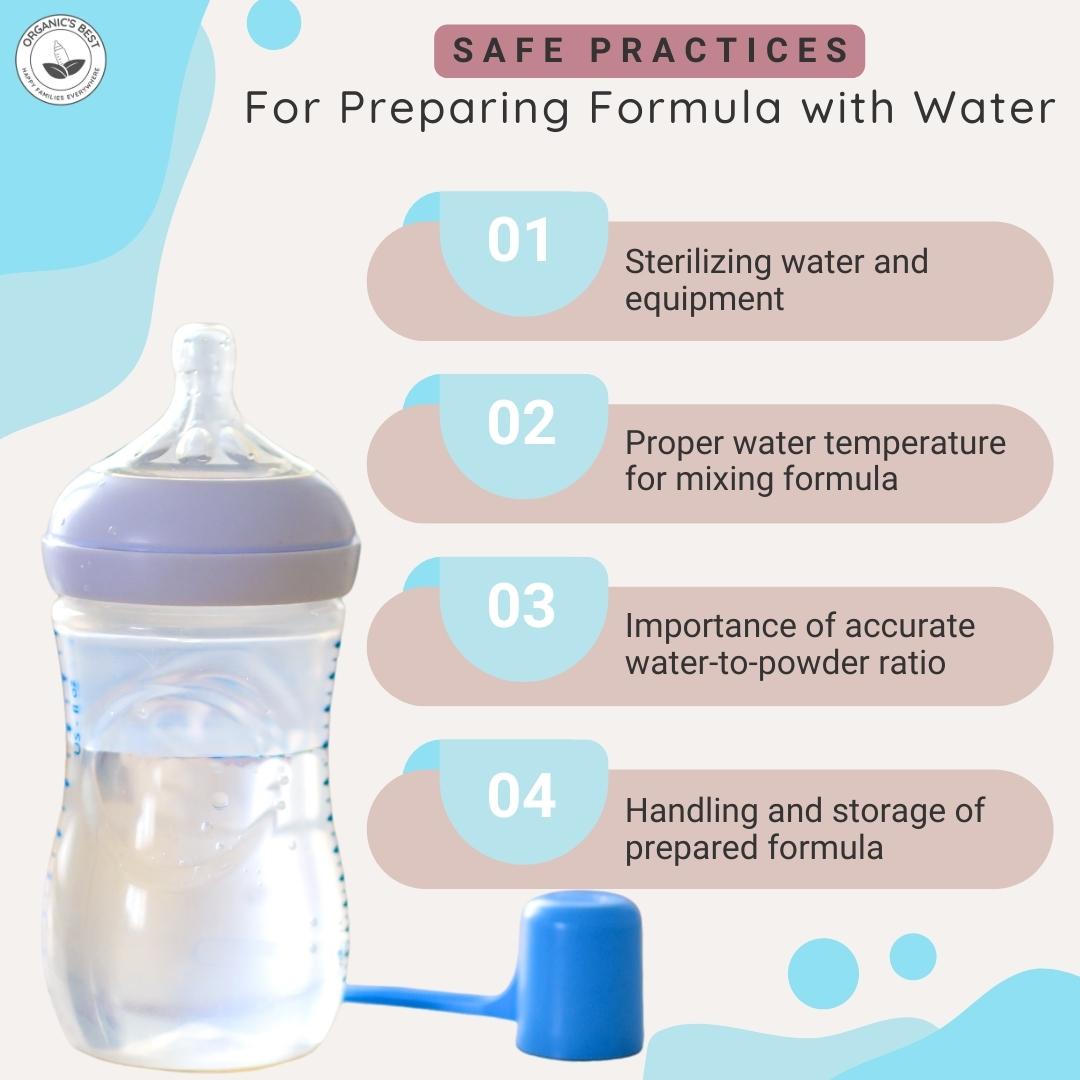 Safe Practices For Preparing Formula with Water | Organic's Best
