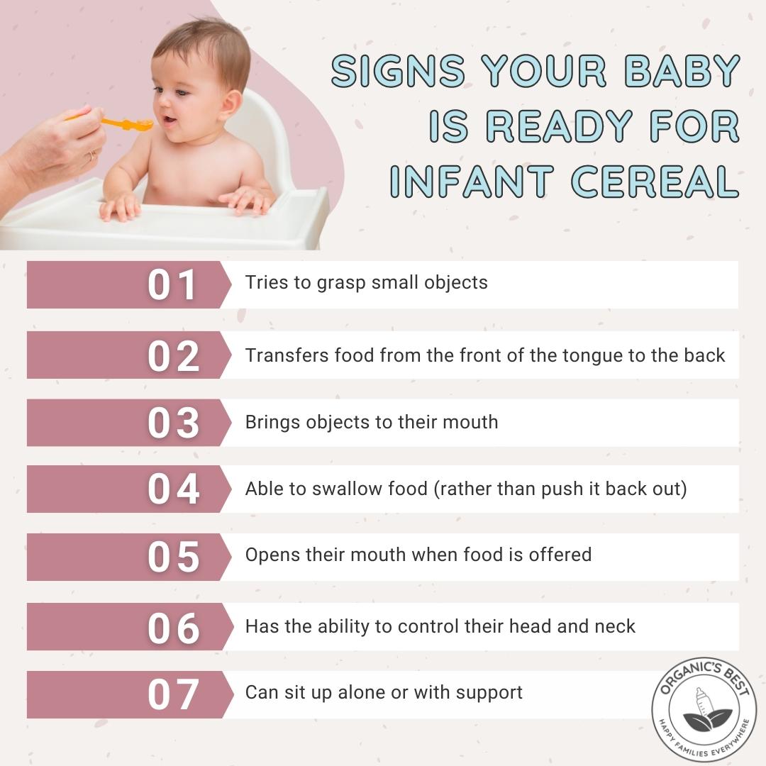 Signs Your Little One is Ready for Infant Cereal | Organic's Best