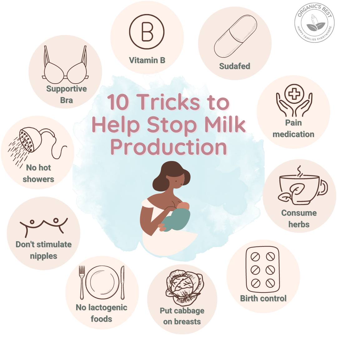 How to stop milk production if not breastfeeding | Organic's Best