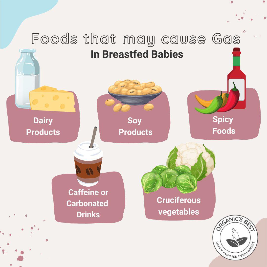 Foods that may cause Gas In Breastfed Babies | Organics Best