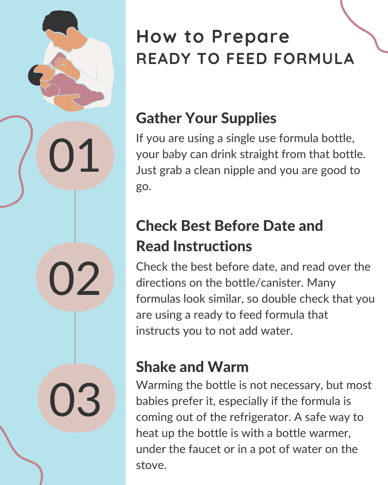 How to prepare ready to feed formula | Organic's Best