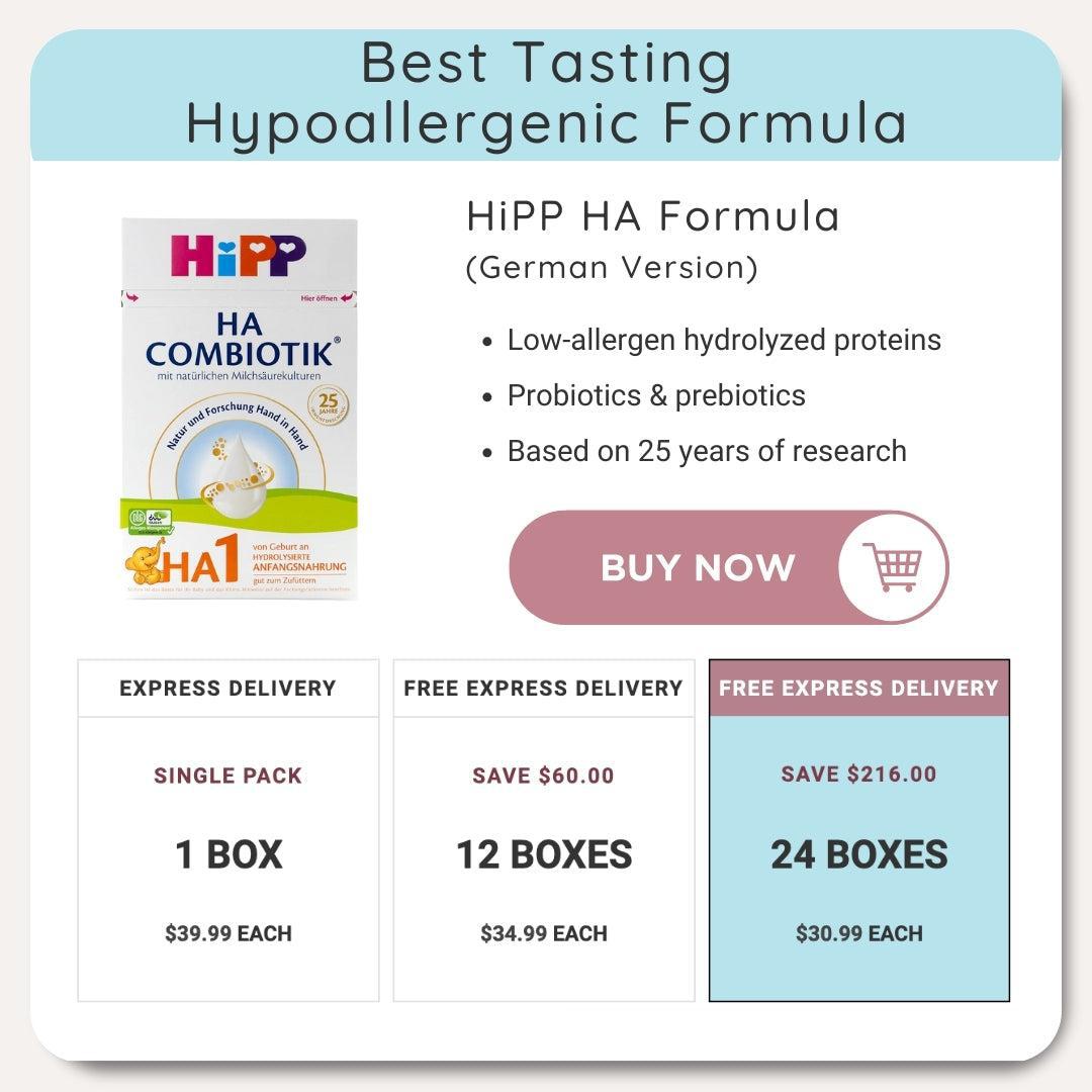 HiPP HA German Best tasting hypoallergenic formula | Organic's Best