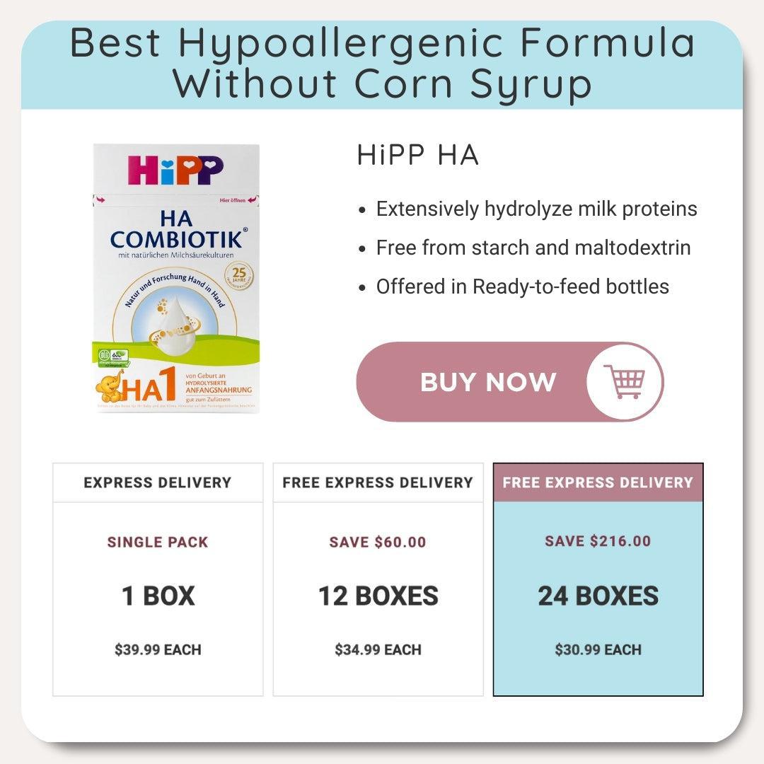 HiPP HA formula without corn syrup | Organic's Best