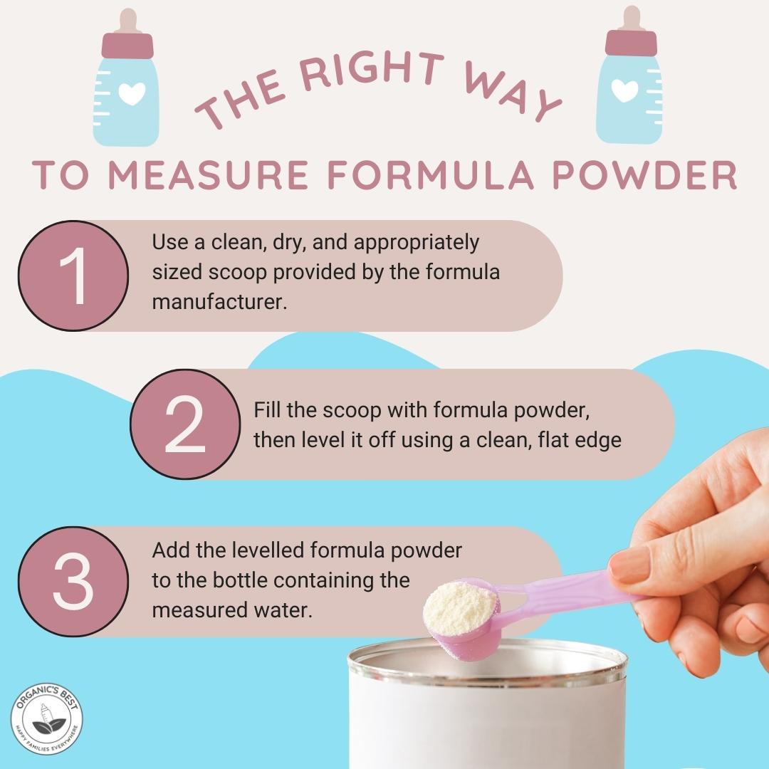 the right water to measure formula powder | Organic's Best