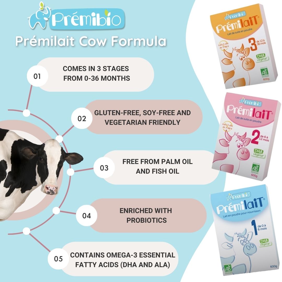 Premilait Cow's Milk Formula Composition | Organic's Best Shop