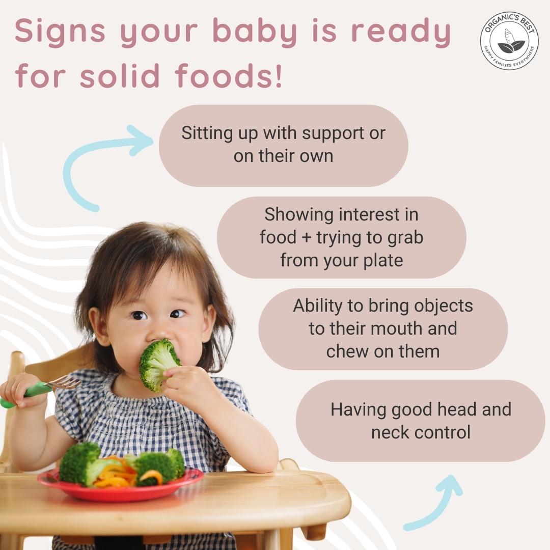 Signs that your baby is ready for solids | Organic's Best