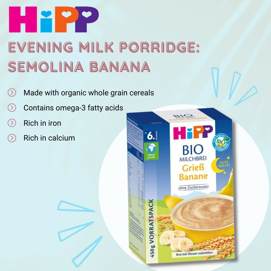 HiPP Evening Milk porridge: semolina banana