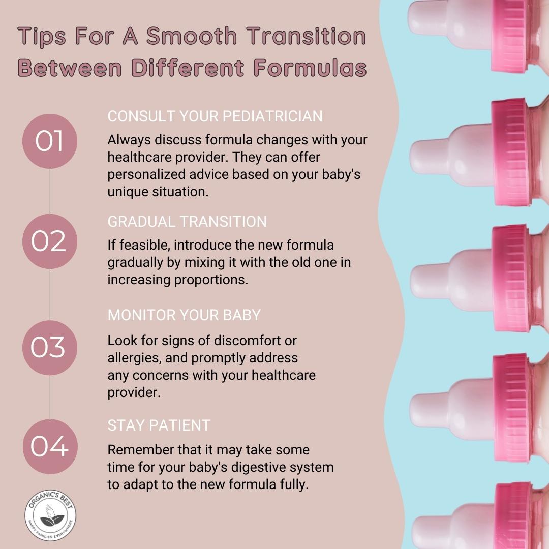tips for a smooth transition between different formulas | Organic's Best
