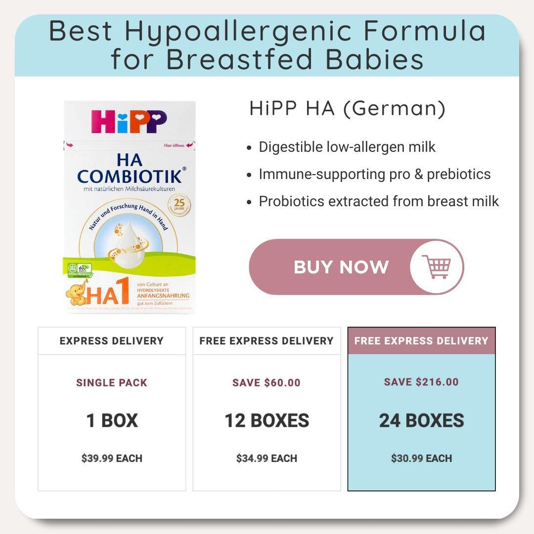 HiPP HA best hypoallergenic formula for breastfed babies | Organic's Best